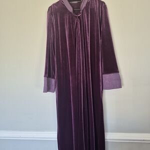 Luxurious Velvet Robe in Rich Purple